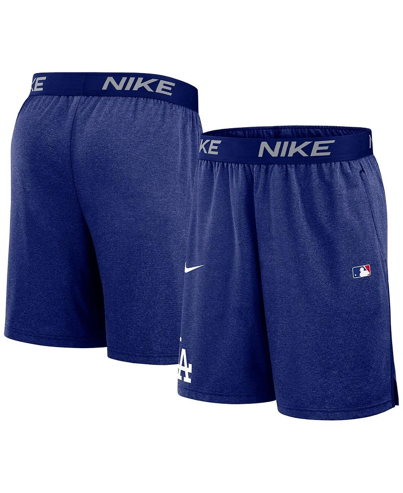 Nike Men's Royal Los Angeles Dodgers Authentic Collection Performance Knit Shorts