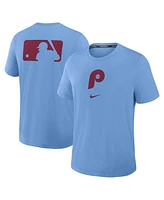 Nike Men's Light Blue Philadelphia Phillies Authentic Collection Early Work Tri-Blend Performance T-Shirt