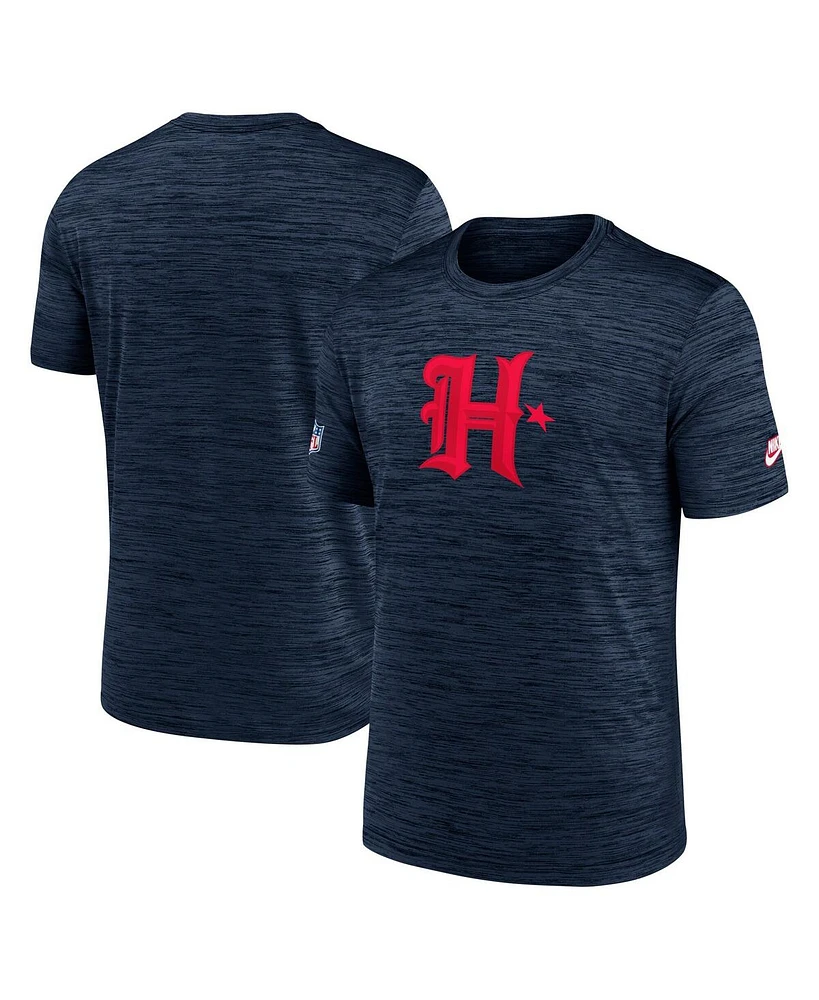 Nike Men's Navy Houston Texans Alternate Logo Velocity Performance T-Shirt