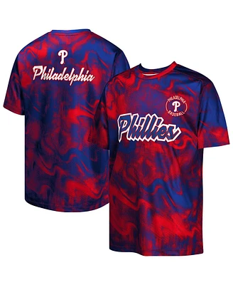 Outerstuff Big Boys and Girls Red/Royal Philadelphia Phillies Pinch Hitter T-Shirt
