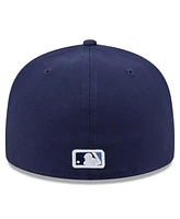 New Era Men's Navy Tampa Bay Rays 2025 Jackie Robinson Day 59FIFTY Fitted Hat