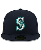 New Era Men's Navy Seattle Mariners 2025 Jackie Robinson Day 59FIFTY Fitted Hat