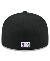 New Era Men's Black Colorado Rockies 2025 Jackie Robinson Day 59FIFTY Fitted Hat