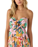O'Neill Juniors' Isadora Printed Strapless Maxi Dress