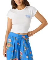 O'Neill Juniors' Beach Club Cotton Logo Cropped T-Shirt