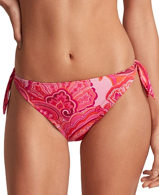 Lauren Ralph Women's Printed Side Tie Hipster Bikini Bottoms