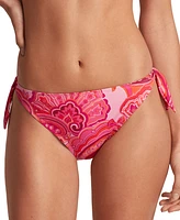 Lauren Ralph Women's Printed Side Tie Hipster Bikini Bottoms