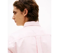Tommy Hilfiger Men's Big & Tall Relaxed Fit Short Sleeve Button-Down Garment Dyed Oxford Shirt