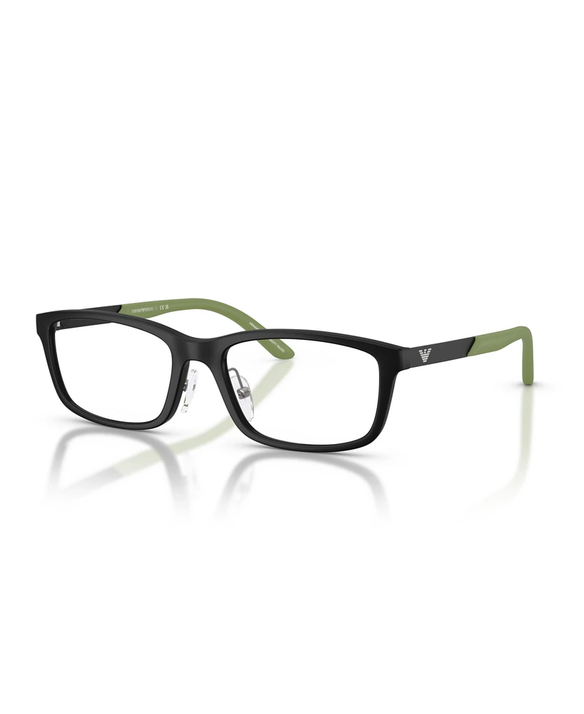Emporio Armani Kids Men's Rectangle Eyeglasses, EK3009