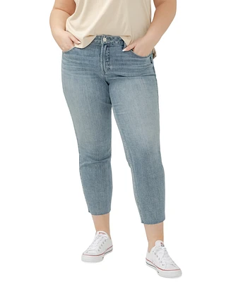 Silver Jeans Co. Plus Suki Straight-Leg Cropped
