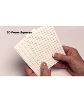 3D Foam Squares: Thin 1mm White Mix - 10 Pack