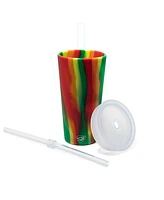 Straw Tumber 22oz: 2 pk - Marigold & Hibiscus