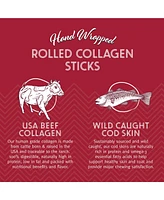Beef Rolled Collagen Stick w/ Wrapped Fish