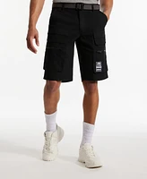 Ecko Unltd Men's Freshen Up Belted Cargo Shorts