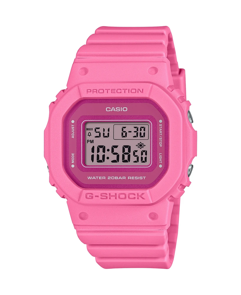 G-Shock Women's Japanese Quartz Pink Resin Watch, 40.5mm