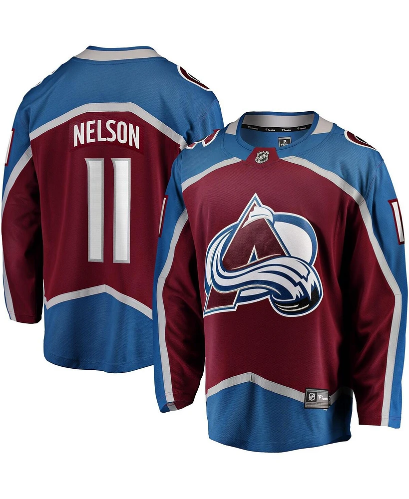Fanatics Men's Brock Nelson Burgundy Colorado Avalanche Home Breakaway Jersey