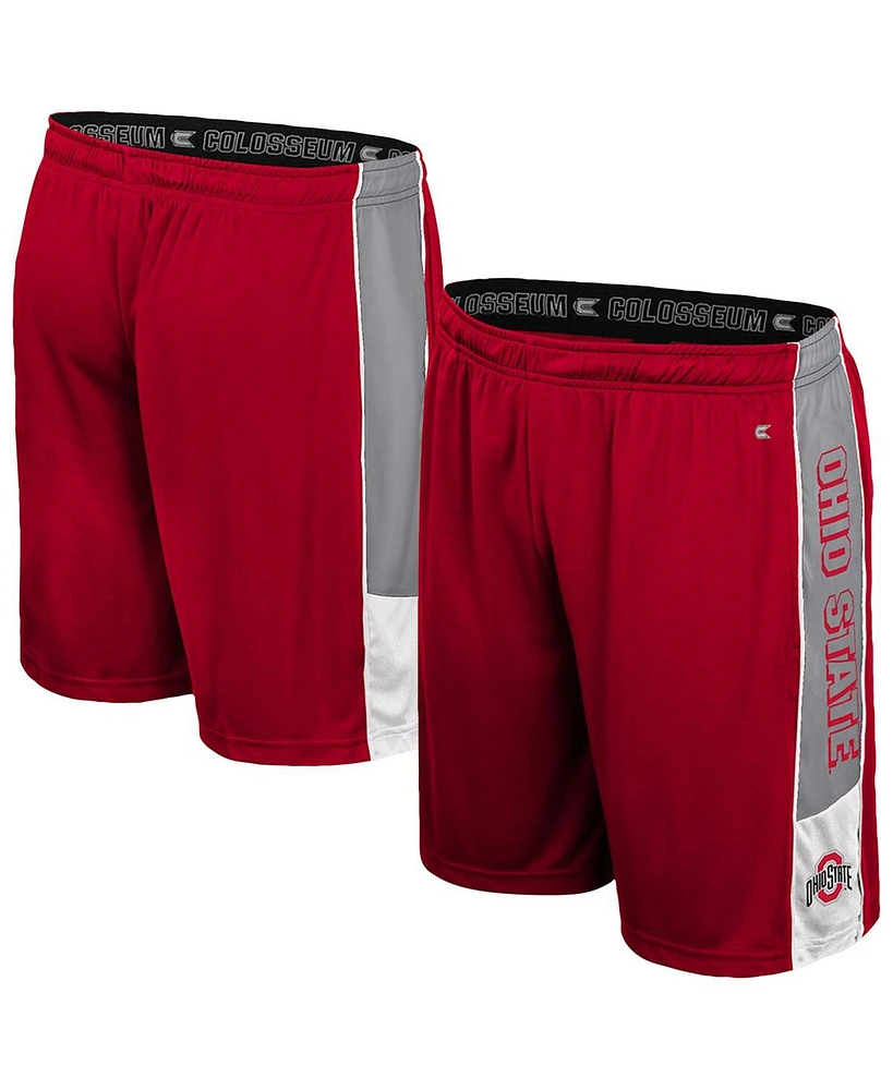 Colosseum Men's Scarlet Ohio State Buckeyes Quantum Shorts