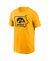 Nike Men's Gold Iowa Hawkeyes Campus Local T-Shirt