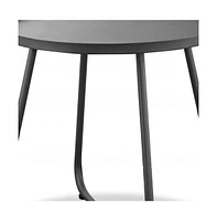 Outdoor Side Table – Rounded Aluminum Design for Patio, Garden & Balcony
