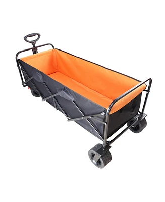 Big large capacity Folding cart Extra Long Extender Cart Folding Garden Shopping Beach Cart