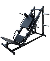 Professional Leg Press and Hack Squat Machine for Home Gym with Weight Storage