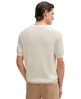 Boss by Hugo Men's Regular-Fit Short Sleeved Sweater
