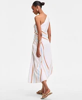 I.n.c. International Concepts Women's One-Shoulder Midi Dress, Exclusively at Macy's