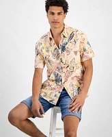Guess Mens Floral Shirt Shorts Sneakers