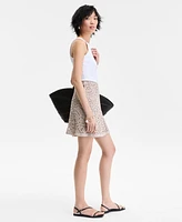 I.n.c. International Concepts Women's Cotton Crochet Skirt, Exclusively at Macy's
