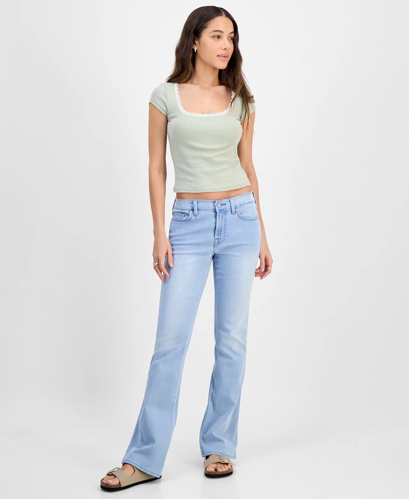 7 For All Mankind Women's Kimmie Mid-Rise Bootcut Jeans