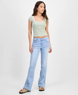 7 For All Mankind Women's Kimmie Mid-Rise Bootcut Jeans