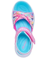Skechers Little Girls' Jumpsters Sandal - Tie Dye BFFs Sandals from Finish Line