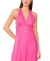 Vince Camuto Women's Sleeveless Halter Maxi Dress