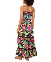 Vince Camuto Women's Printed Tiered Maxi Dress