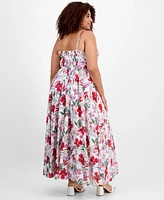 On 34th Plus Delicate Garden Maxi Dress, Exclusively at Macy's