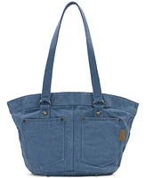 Patricia Nash Marconia Small Denim Tote Bag