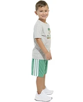 adidas Toddler & Little Boys Graphic T-Shirt Stripe Shorts