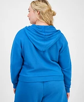 Id Ideology Plus Cropped Full-Zip Hoodie, Exclusively at Macy's
