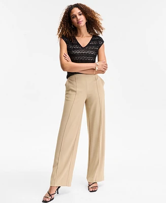 I.n.c. International Concepts Women's Straight-Leg Pull-On Pants
