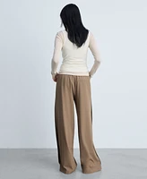 Mango Women's Wide Leg Jogger Pant