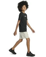 adidas Big Boys Short-Sleeve T-Shirt and Cargo Woven Shorts, 2 Piece Set