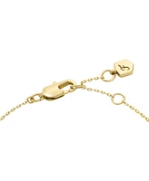 Fossil Gold-Tone Ellis Brass Station Chain Bracelet
