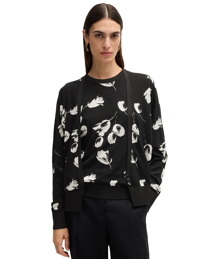 Boss by Hugo Women's Merino Wool-Blend Cardigan