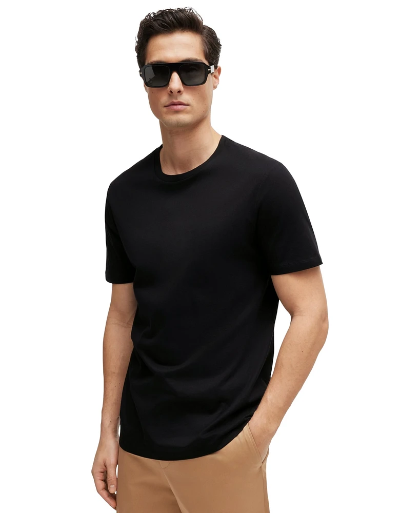 Boss by Hugo Men's Slim-Fit Mercerized-Cotton T-shirt