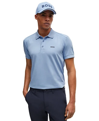 Boss by Hugo Boss Men's Striped Tape Insert Polo Shirt