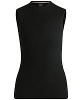 Boss by Hugo Women's Sleeveless Ribbed Top