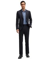 Boss by Hugo Boss Men's Slim-Fit Printed Performance Dress Shirt