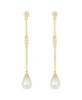 Adornia Gold Freshwater Cultivated Pearl Drop Earrings