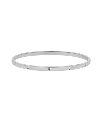 Adornia Tarnish Resistant Silver Bangle Stacker
