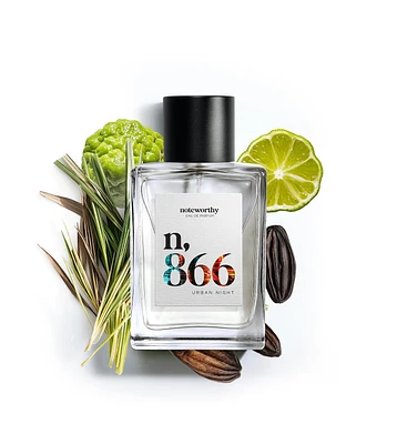 Noteworthy n,866 Eau De Parfum | Urban Night | Bergamot Vetiver Fragrance